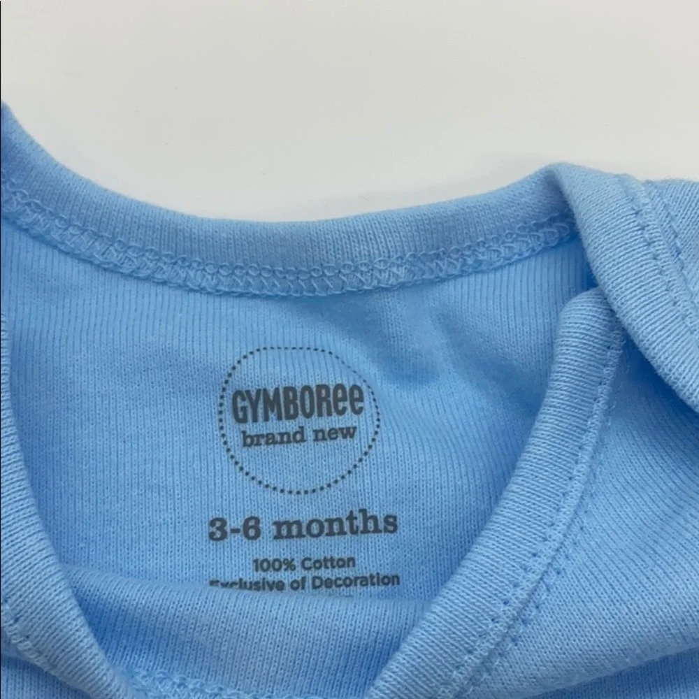 - 2) Gymboree Blue long Sleeve Onsie 3-6 mo…